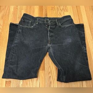 Levi’s 501  Men's Jeans Size  34x34   Button number 4384 Dark Gray